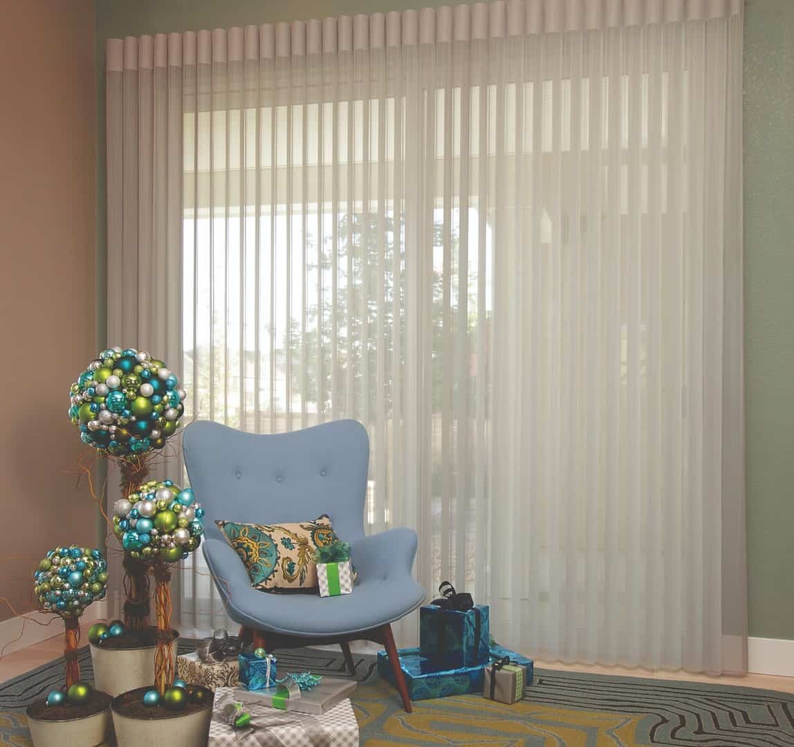 Luminette® Window Shades near Vista, California (CA) transform your living room with sheers and shadings.